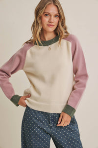 Changing Seasons Color Block Sweater