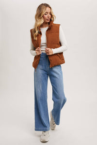 Lindy Corduroy Puffer Vest