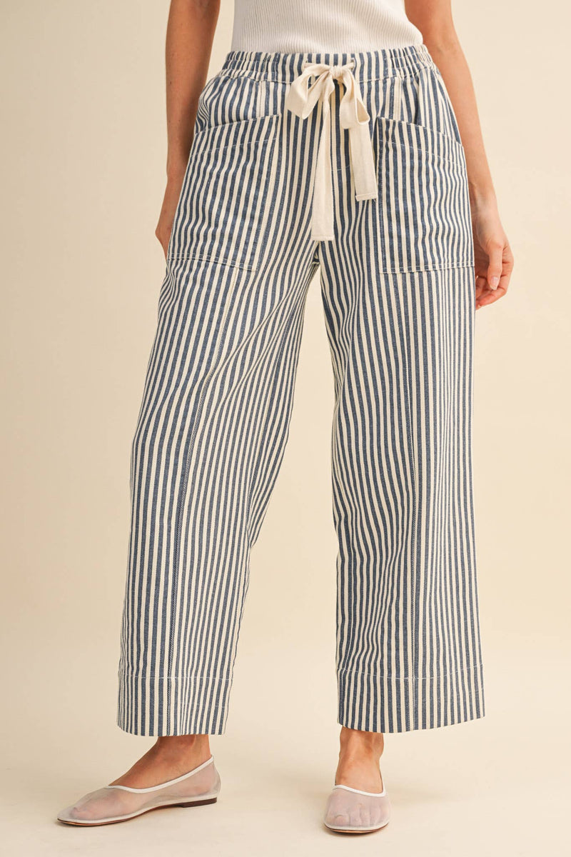 Easy Days Stripe Wide Leg Pants
