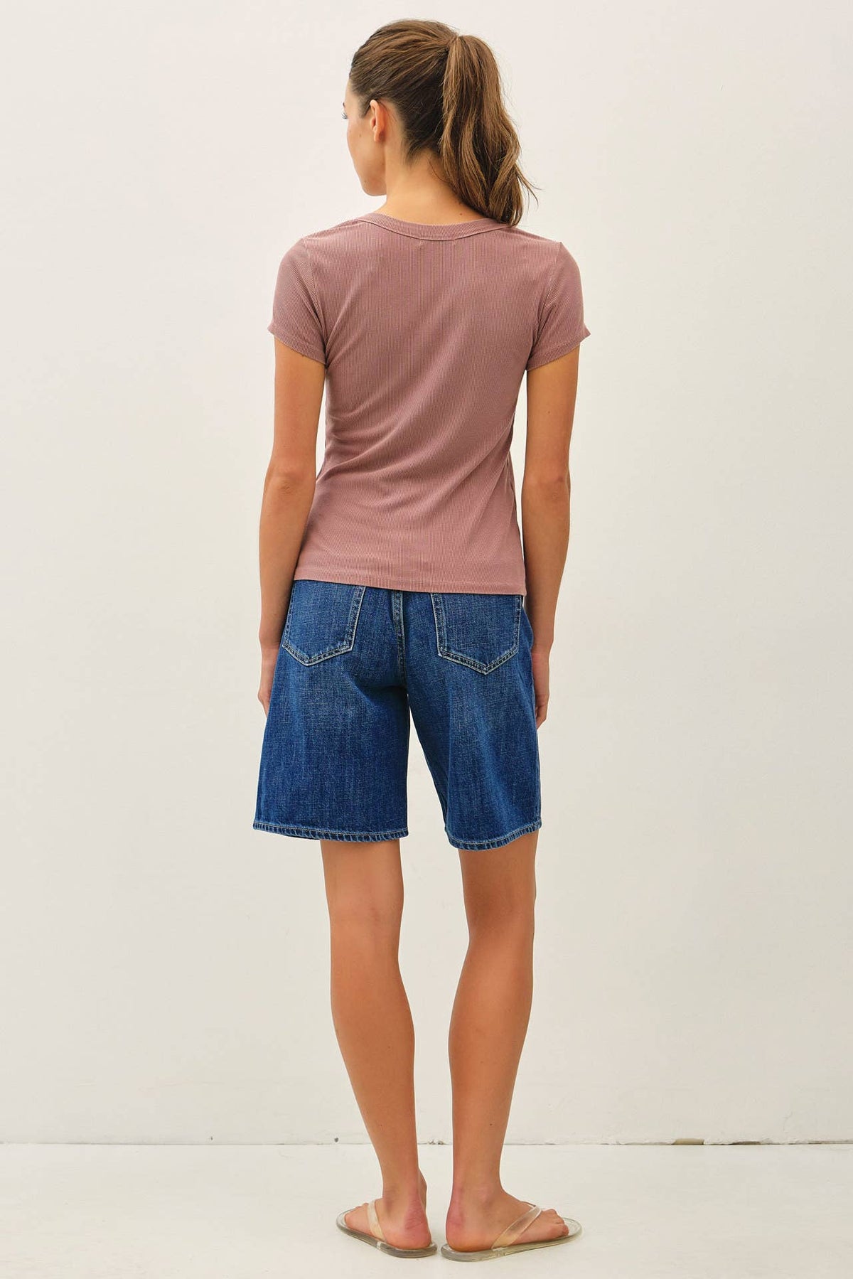 The Hallie Ribbed Baby Tee