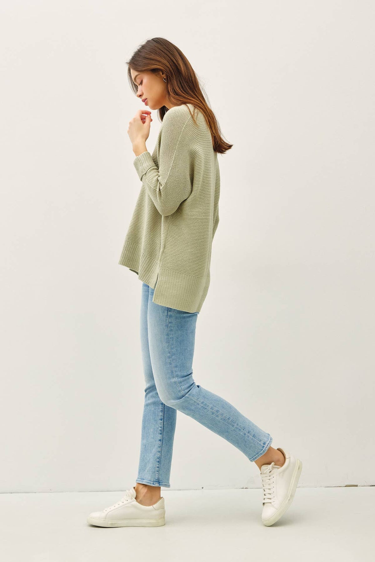 The Ethel Sweater: Sage