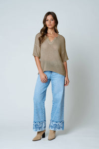 Breezy Crochet Sweater Top