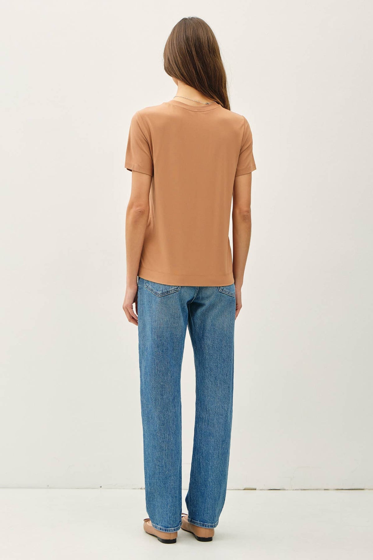 The Willow Bamboo Modal Tee – Soft Relaxed Fit Essential Round Neck T-Shirt