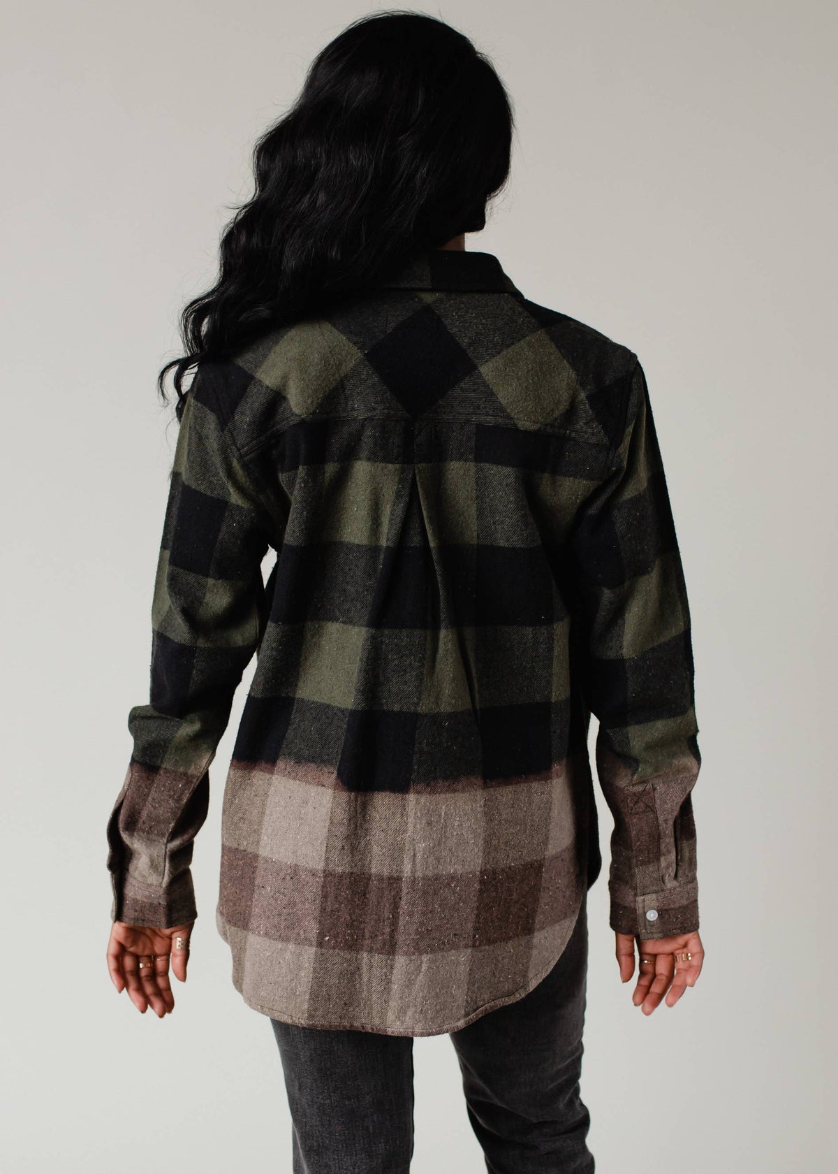 Fall Favorite Dark Green and Black Plaid Flannel