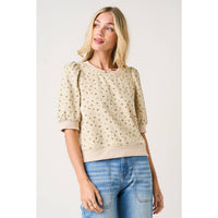 The Briar Bloom Terry Top: Sand