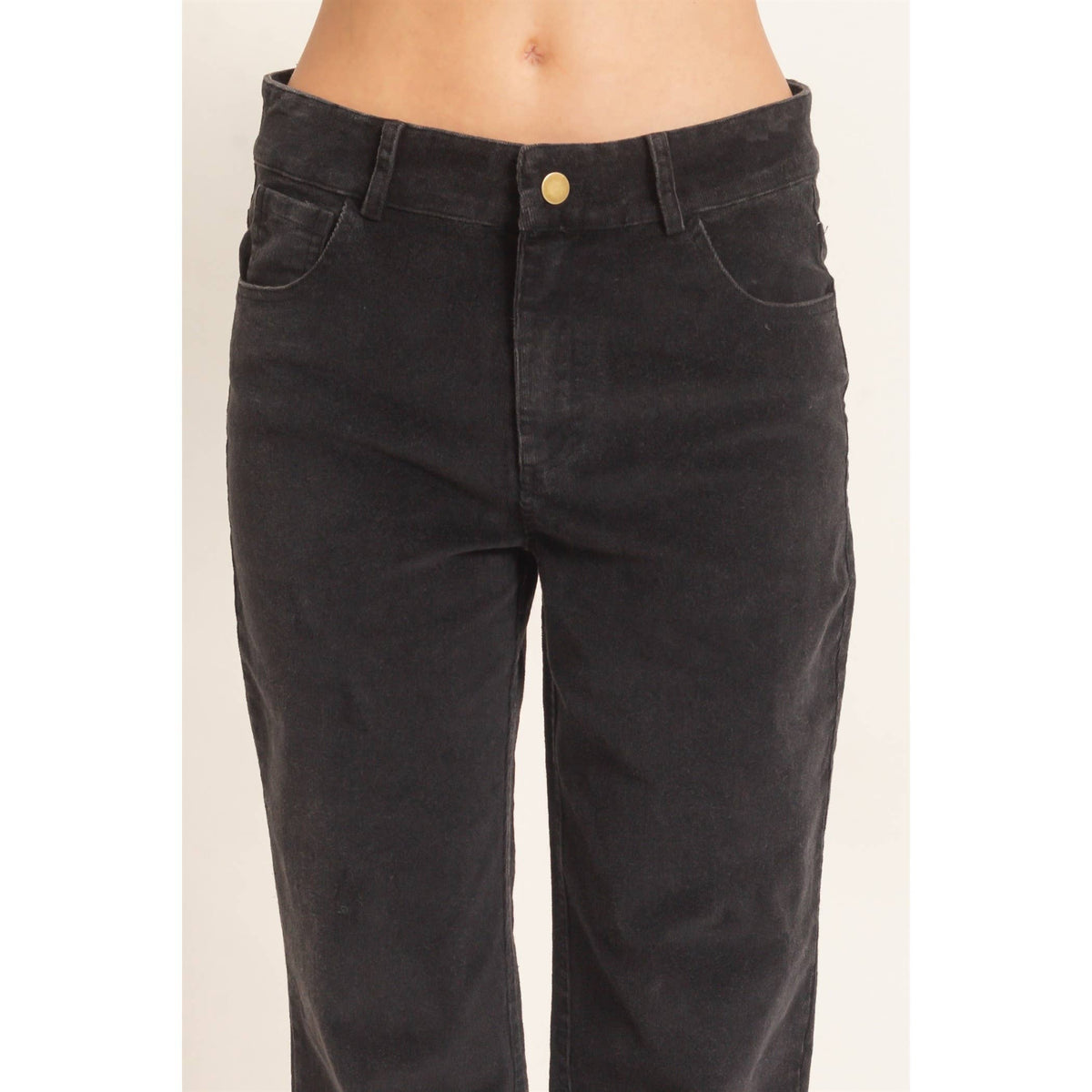 Change of Pace Corduroy Pants: Black