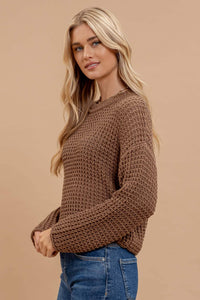 Brennyn Crochet Knit Sweater