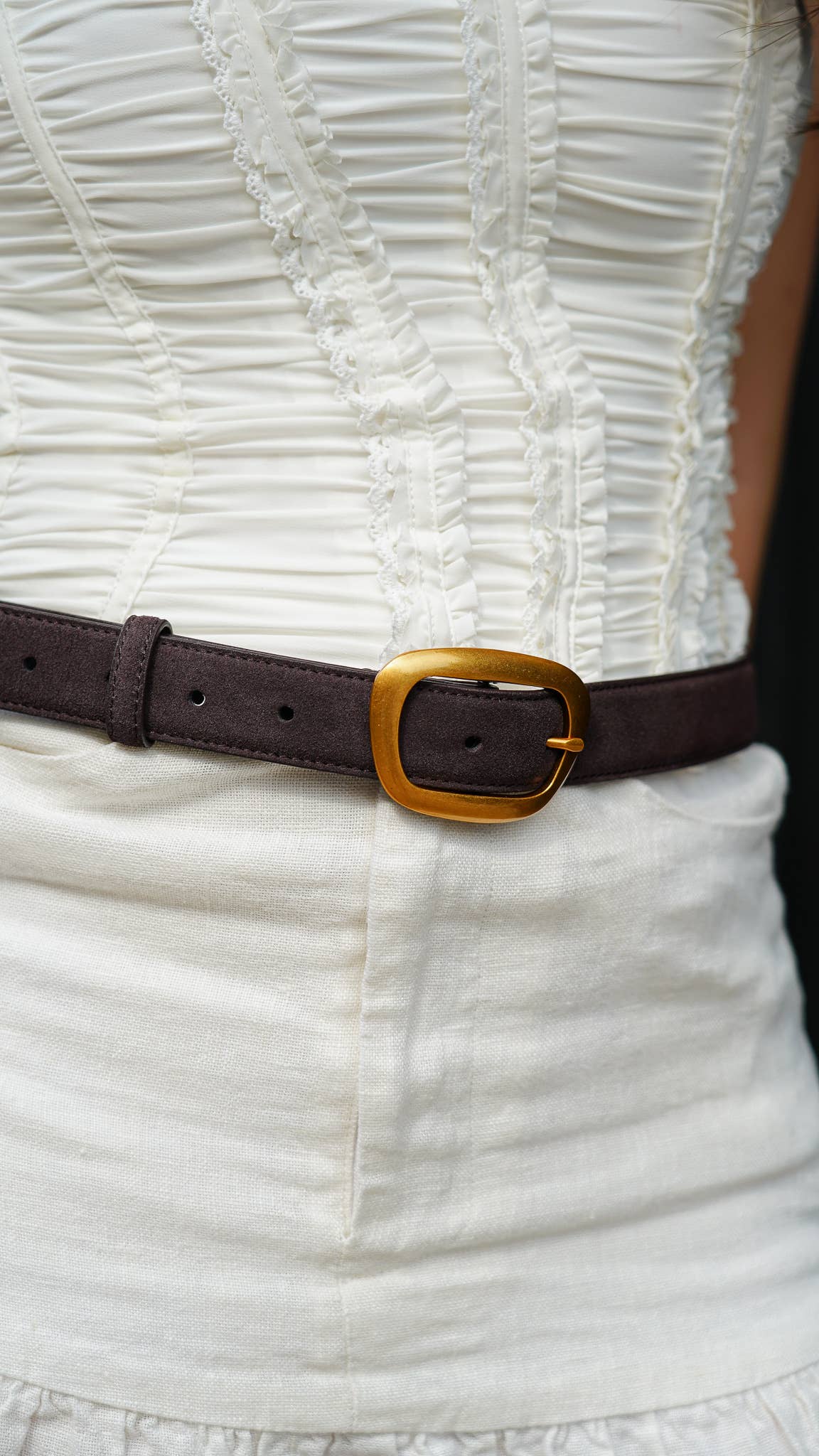 The Well Put Together Suede Belt