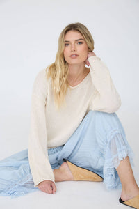 First Frost Textured Sweater