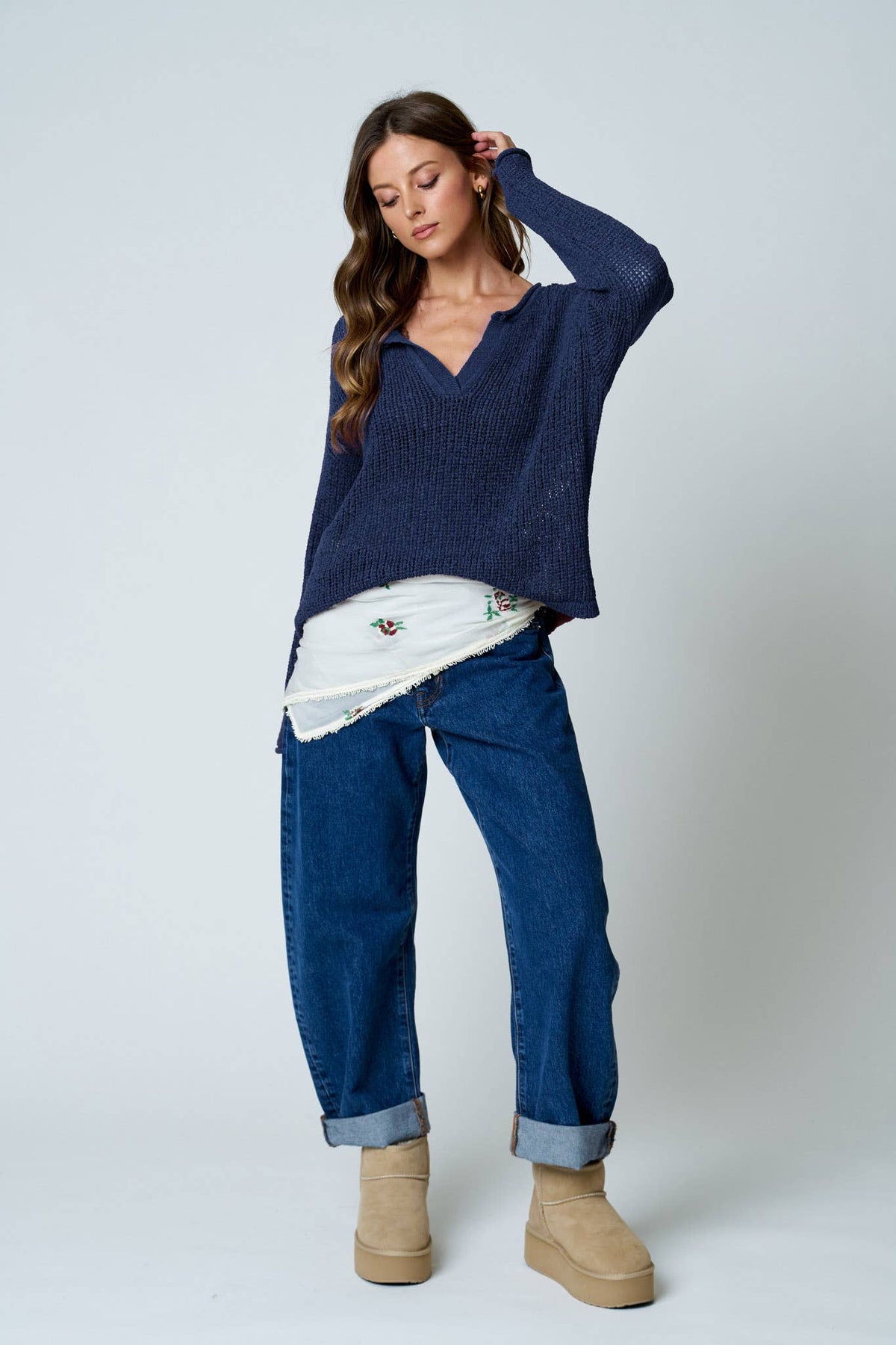 Barely There Sheer Knit Sweater