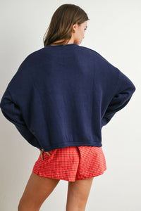 The Liberty Graphic Knit Pullover – Cozy Long Sleeve Sweater Top