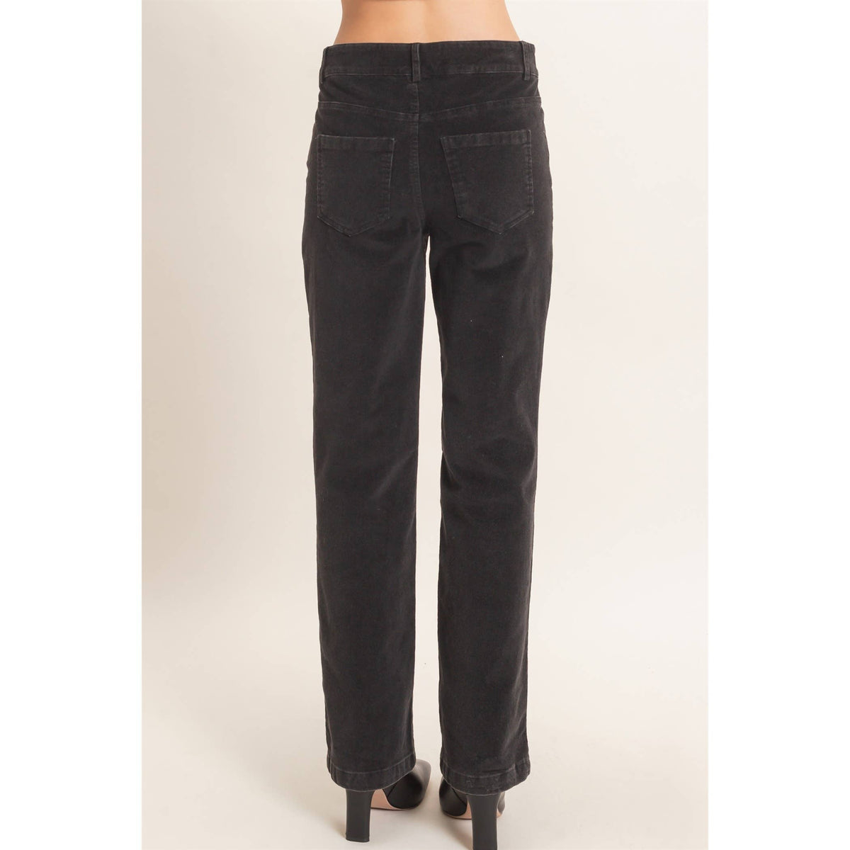Change of Pace Corduroy Pants: Black