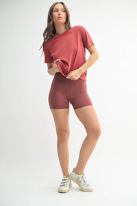 The Jolene Pigment Dyed Tee | Boxy Supima Cotton T-Shirt