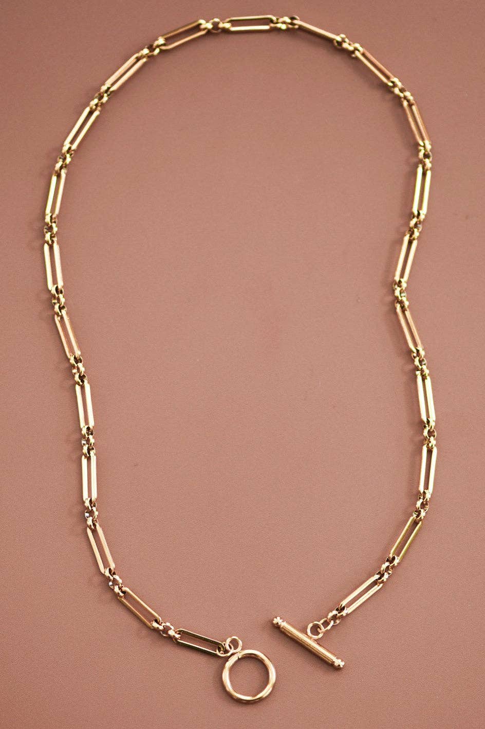 The Hawthorne Layered Paperclip Chain Necklace – 18K Gold Plated Waterproof Stainless Steel Necklace
