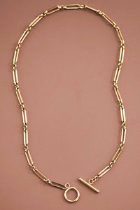 The Hawthorne Layered Paperclip Chain Necklace – 18K Gold Plated Waterproof Stainless Steel Necklace