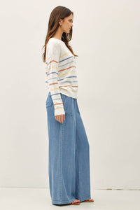 The Camden High Rise Wide Leg Pants – Pull-On Elastic Waist Draped Everyday Trousers for Women