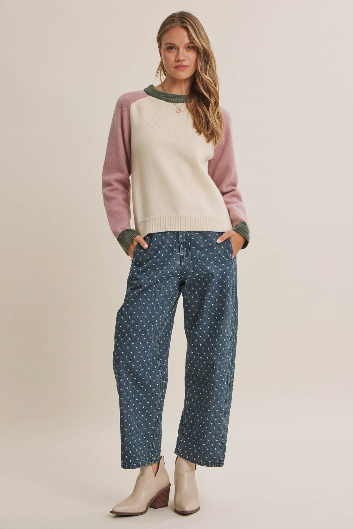 Changing Seasons Color Block Sweater