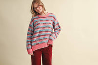 Something Different Geometric Sweater: Multi