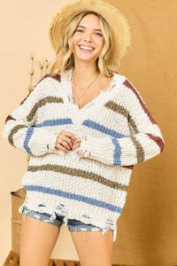 Camdyn Multi Stripe Comfy Sweater