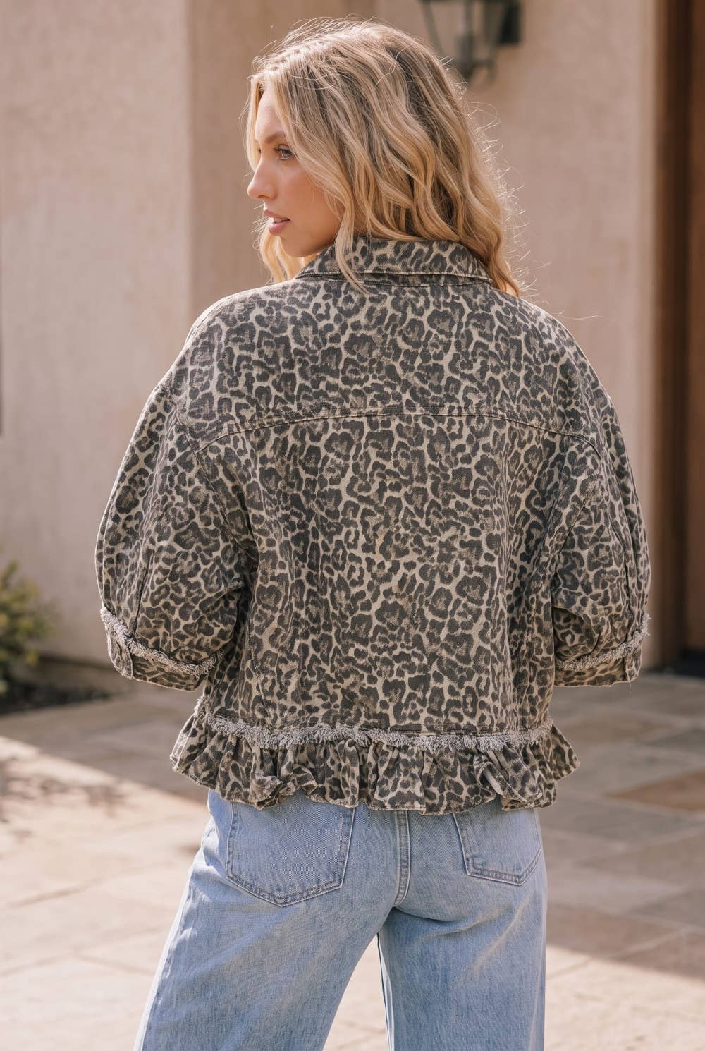 Spotted in the Wild Ruffle Shirt Jacket