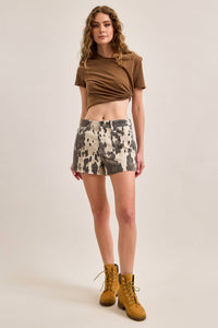The Rodeo Ready Cow Print Shorts