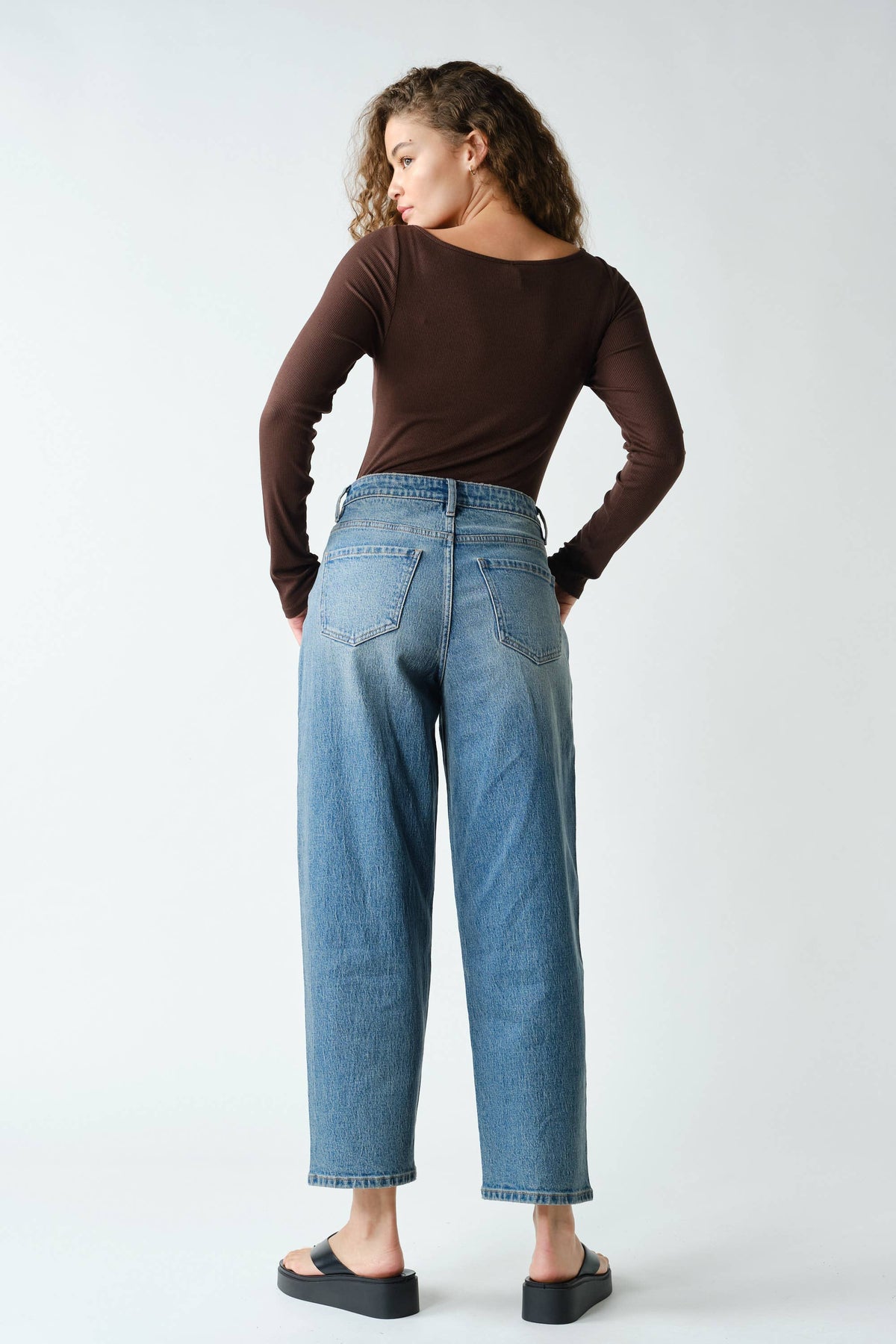Barely There Boat Neck Micro-Ribbed Top