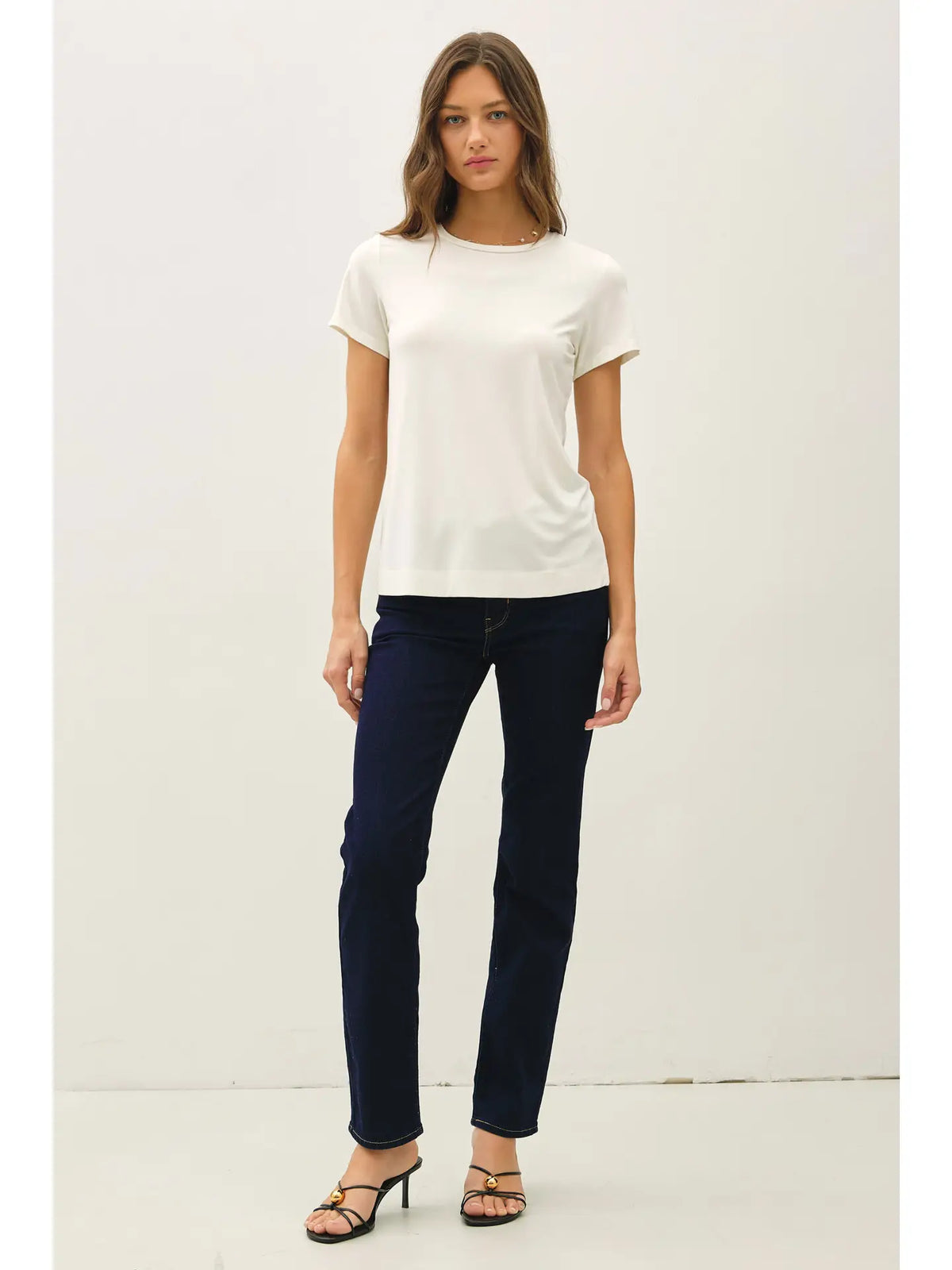 The Willow Bamboo Modal Tee – Soft Relaxed Fit Essential Round Neck T-Shirt
