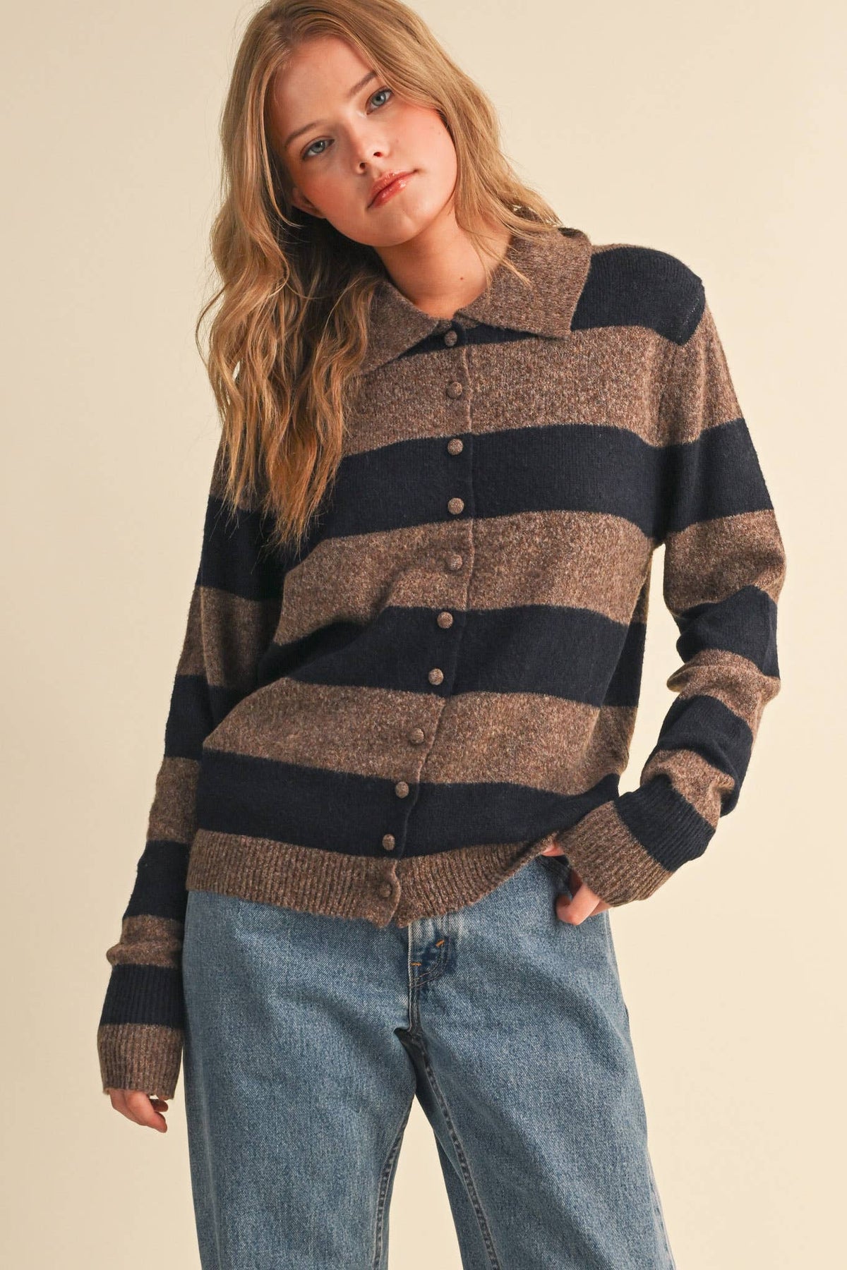 The Hallie Harvest Stripe Cardigan