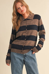 The Hallie Harvest Stripe Cardigan