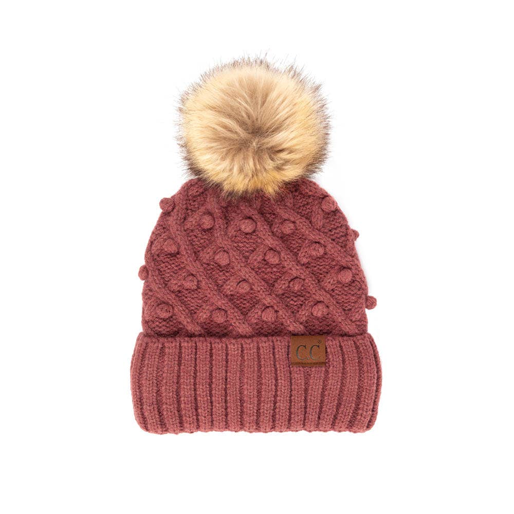 C.C Bobble Beanie Hat