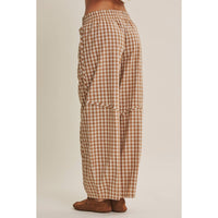 Picnic Days Gingham Barrel Pants