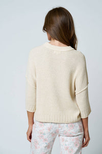 The Marlowe Dolman Sleeve Sweater: Natural