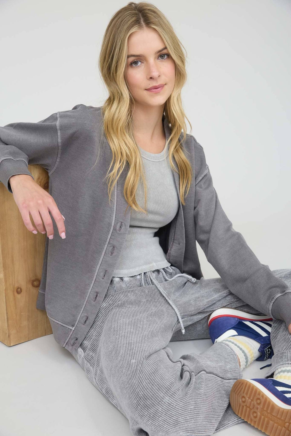 The Sutter Creek Acid-Wash Cardigan – Effortlessly Lived-In + Cozy