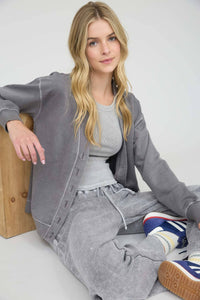 The Sutter Creek Acid-Wash Cardigan – Effortlessly Lived-In + Cozy