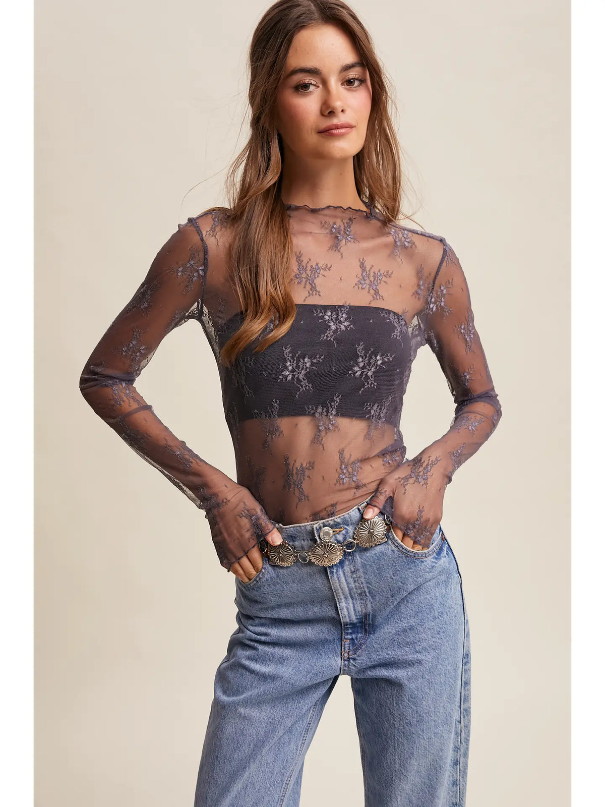 Camille Lace Layering Top