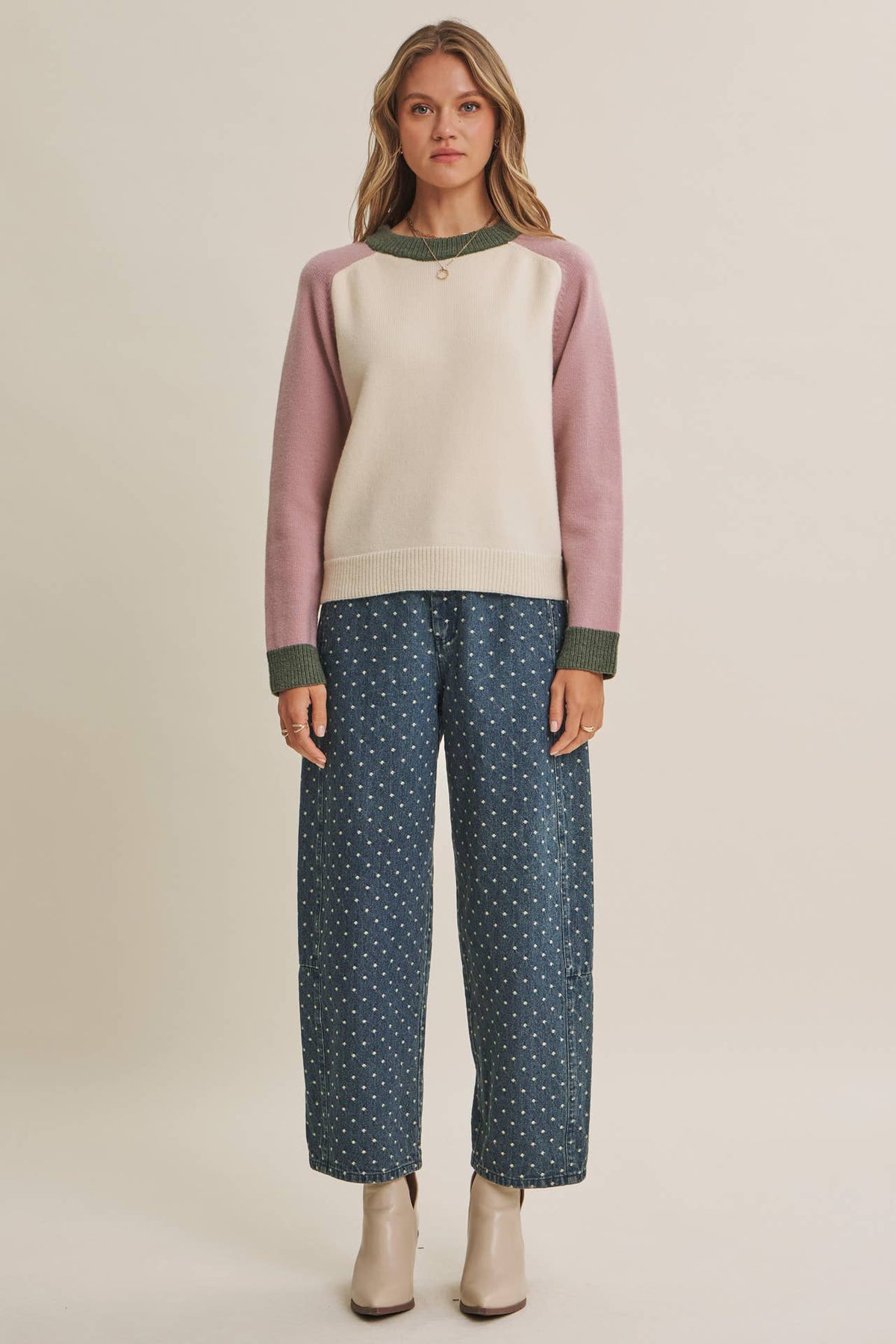 Changing Seasons Color Block Sweater
