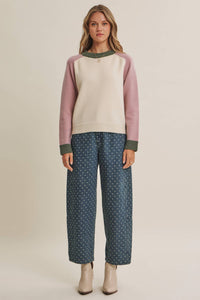 Changing Seasons Color Block Sweater