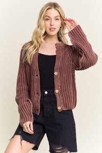 Come As You Are Cotton Cardigan: Brown