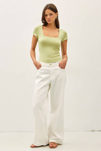 Emma Essential Square Neck Tee