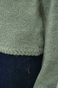 Better Together Braided Cardigan: Sage