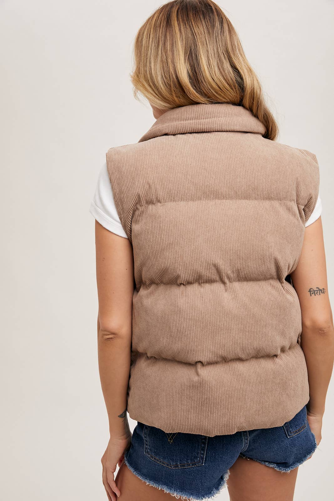 Lindy Corduroy Puffer Vest