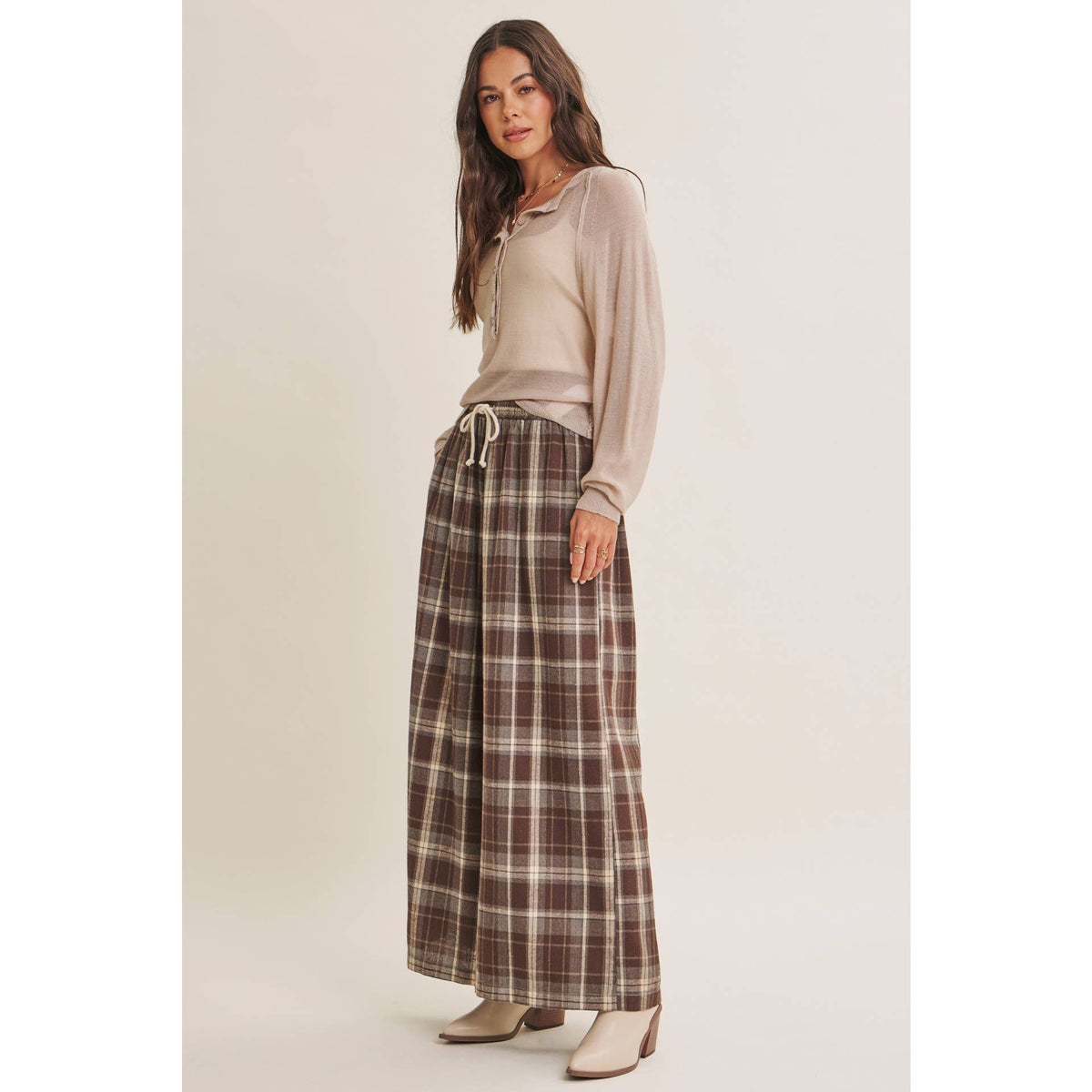 Morning Layer Airy Wool Blend Henley Sweater