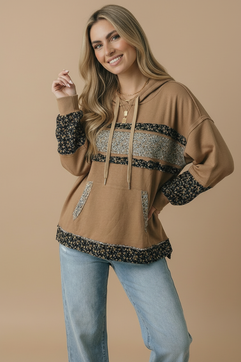 Wildflower Weekend Hoodie: Mocha