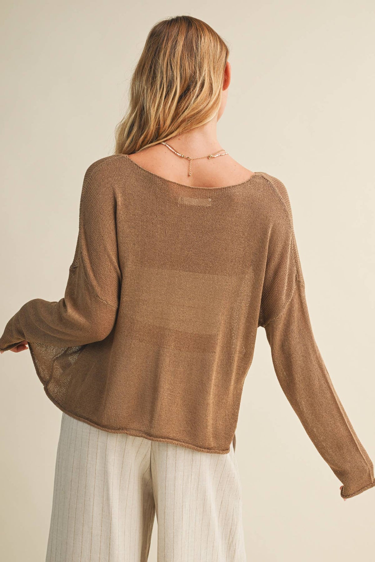 The Coastal Breeze Open Knit Sweater
