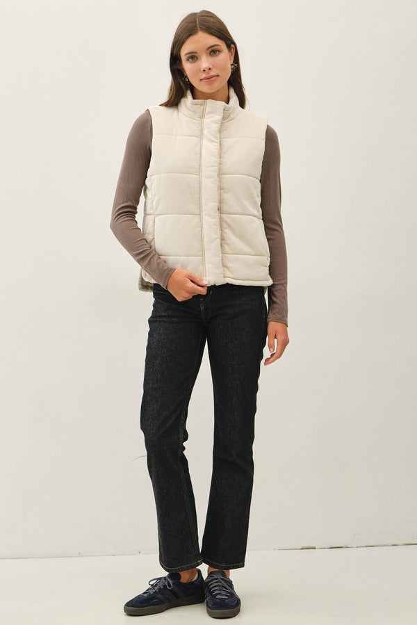 Good Call Corduroy Puffer Vest