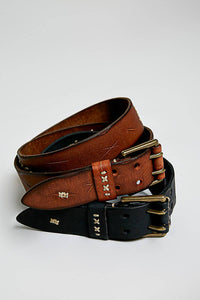 The Dakota Genuine Leather Double Buckle Belt