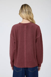 Take It Easy Henley Knit Top