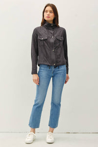 Danica Cropped Utility Safari Jacket