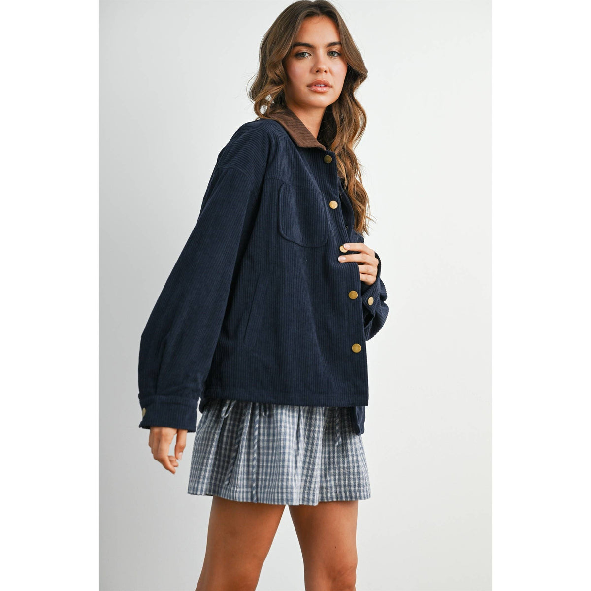 After Hours Corduroy Jacket: Navy
