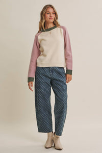Changing Seasons Color Block Sweater